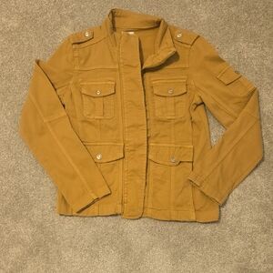 Kensie Dark Tan Military Style Jacket Womens Size Small